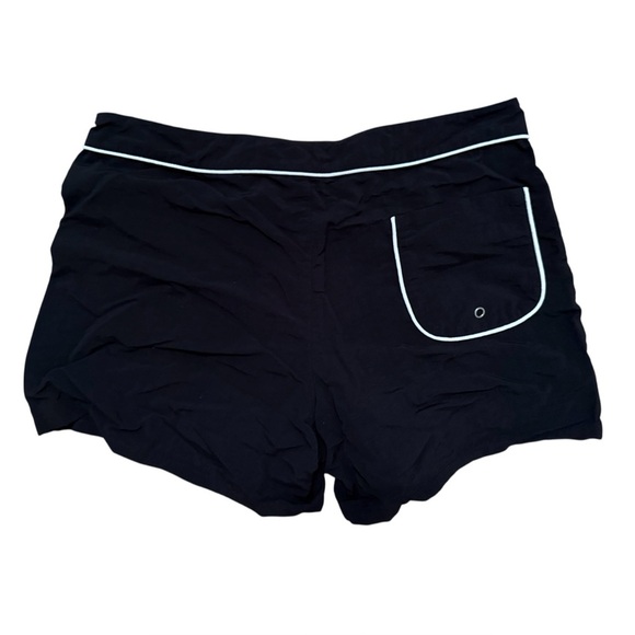 Patagonia Vintage Button Out Boardie Swim Shorts Women’s 8 Black Y2K Surf Hawaii - Picture 1 of 8